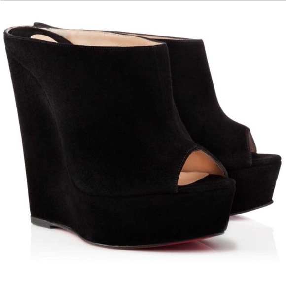 Christian Louboutin Affiche 140mm Black
Wedge Mules - Picture 2 of 8